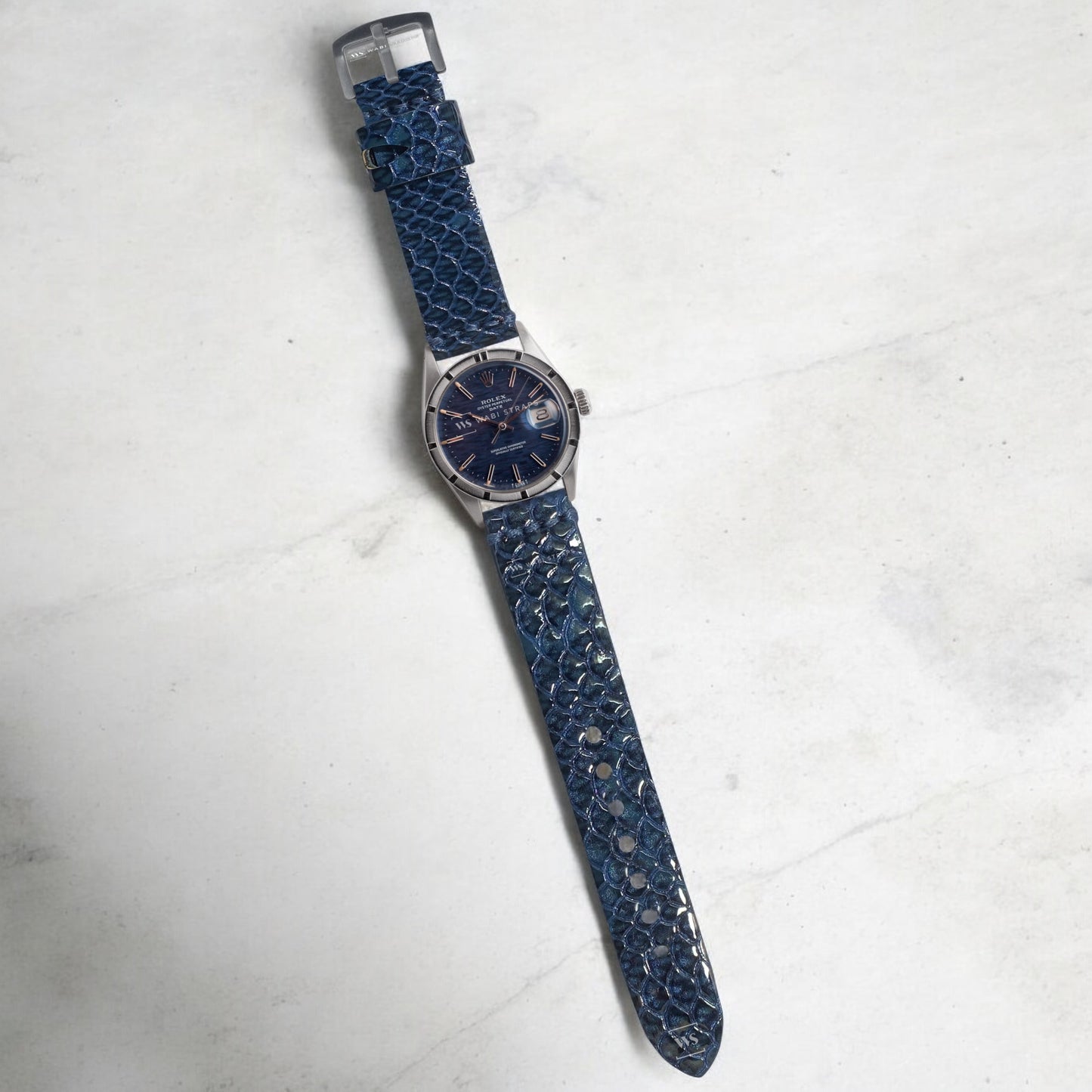 Blue Gecko Rubber Watch Band