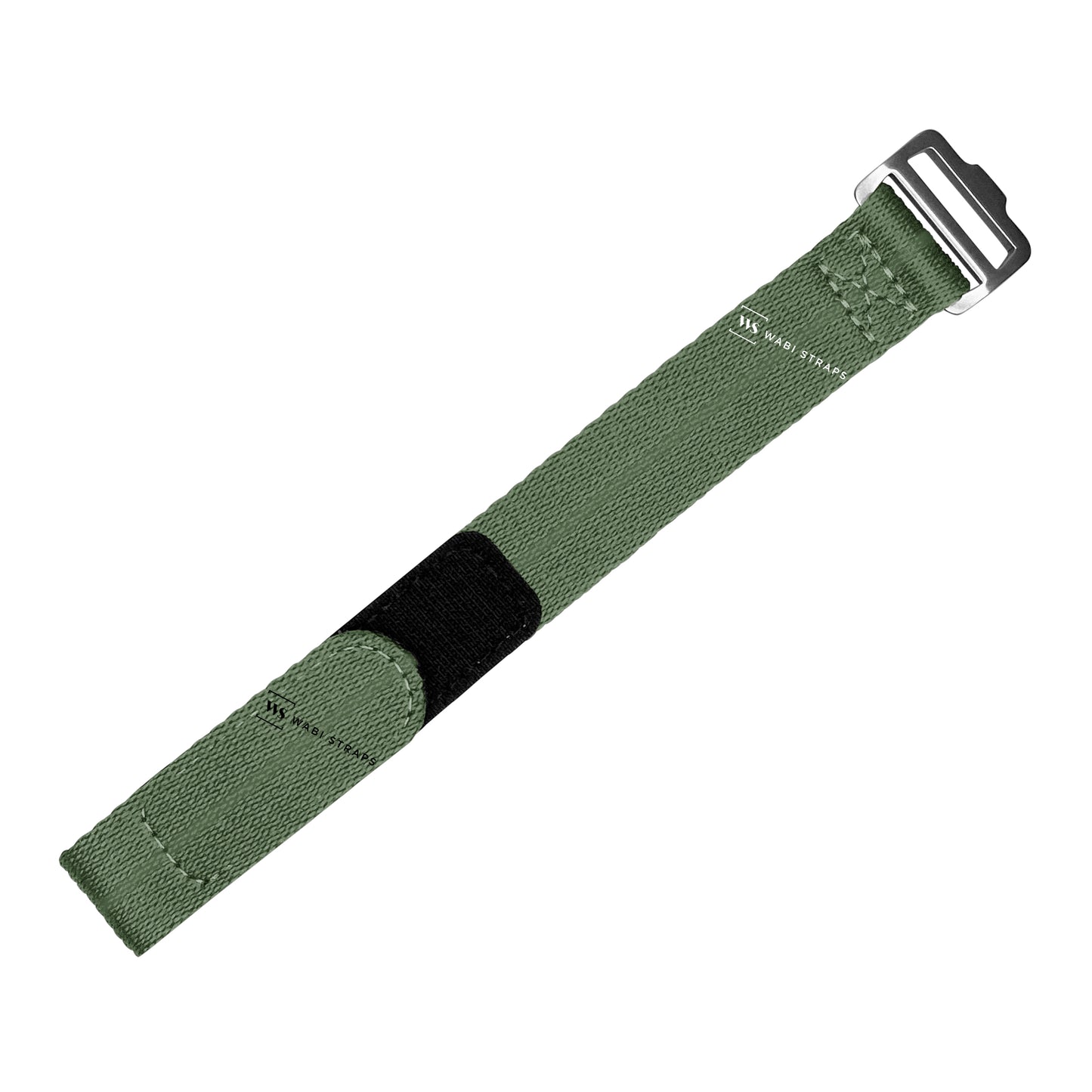 Army Green Single Pass Velcro Strap