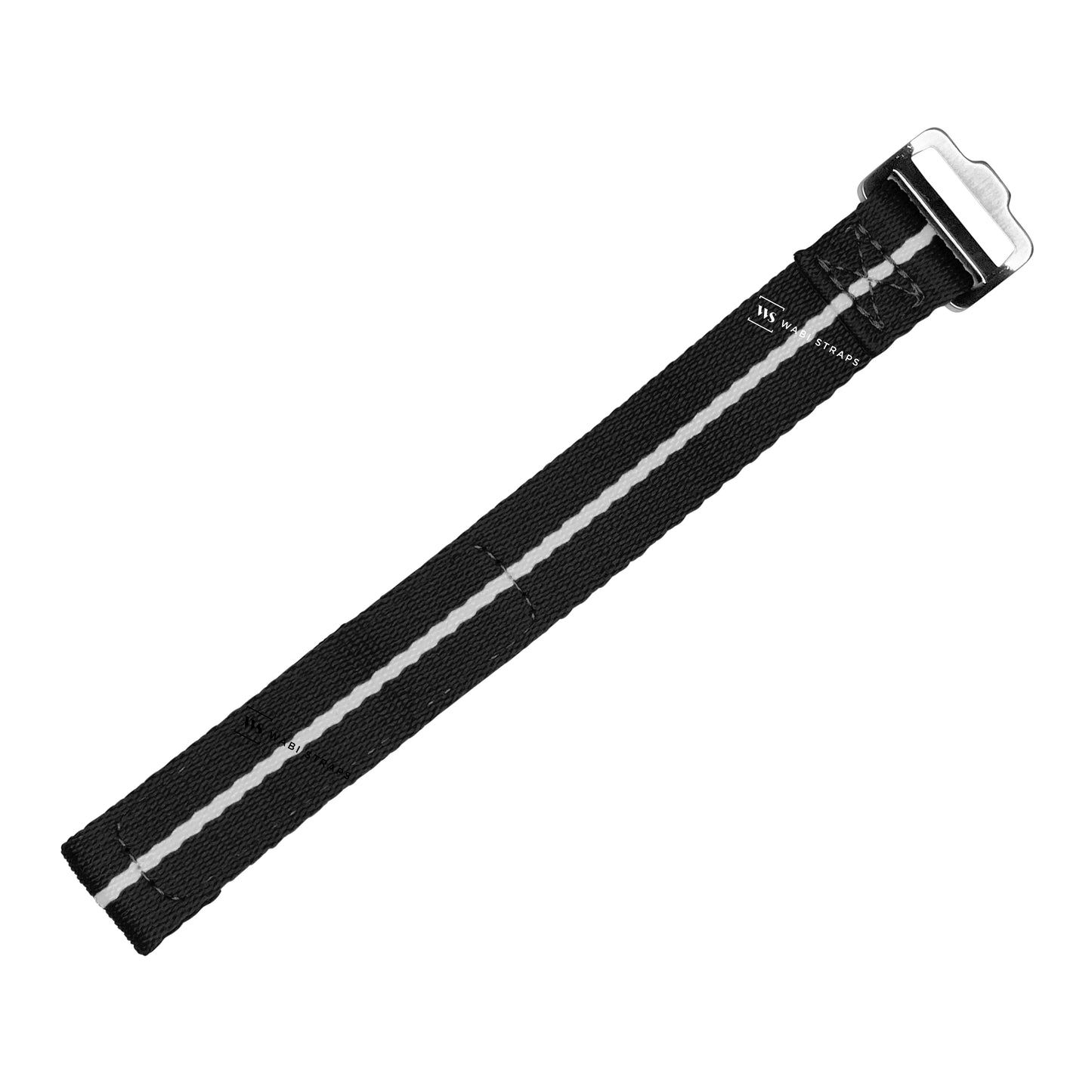 Black & Grey Single Pass Velcro Strap