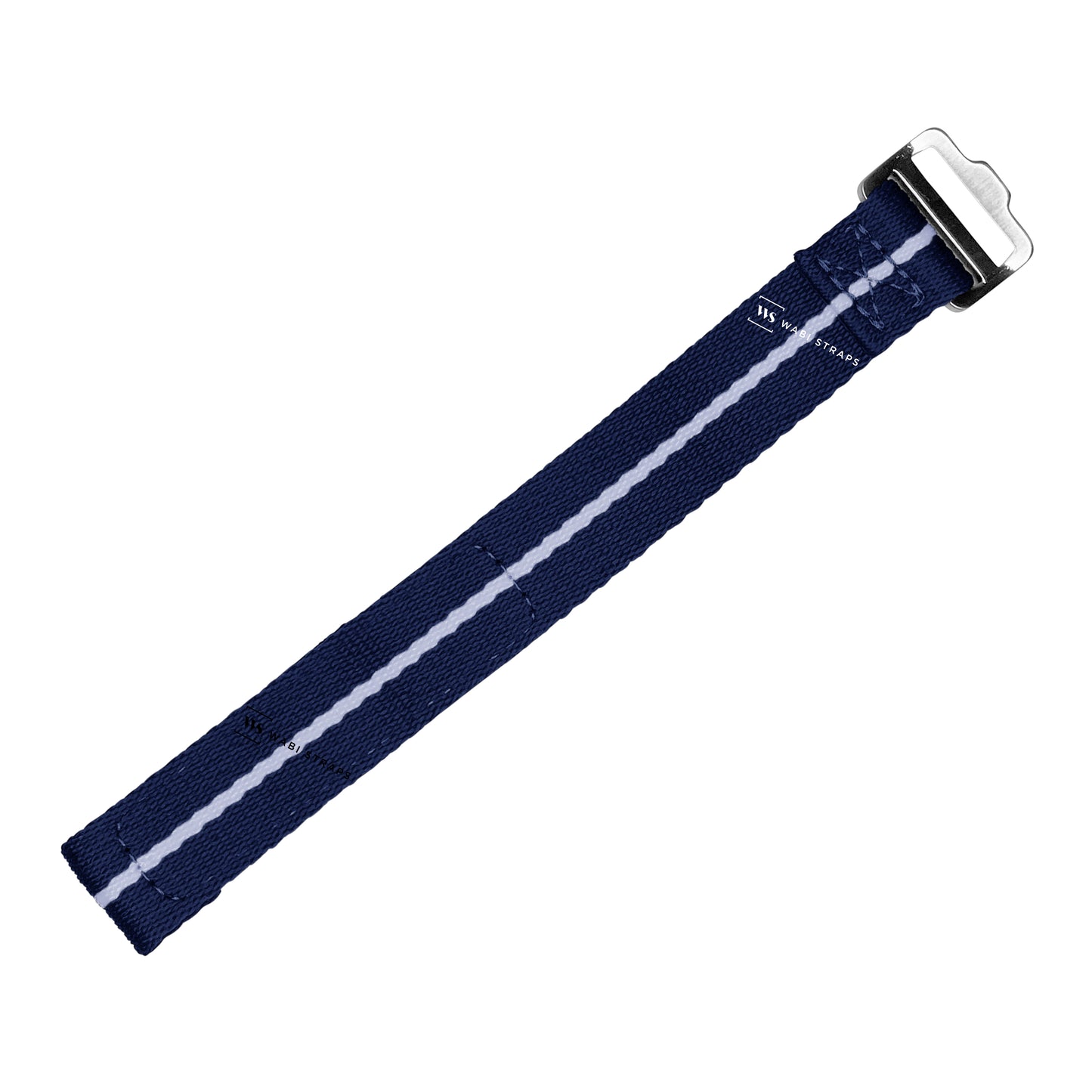 Blue & Grey Single Pass Velcro Strap