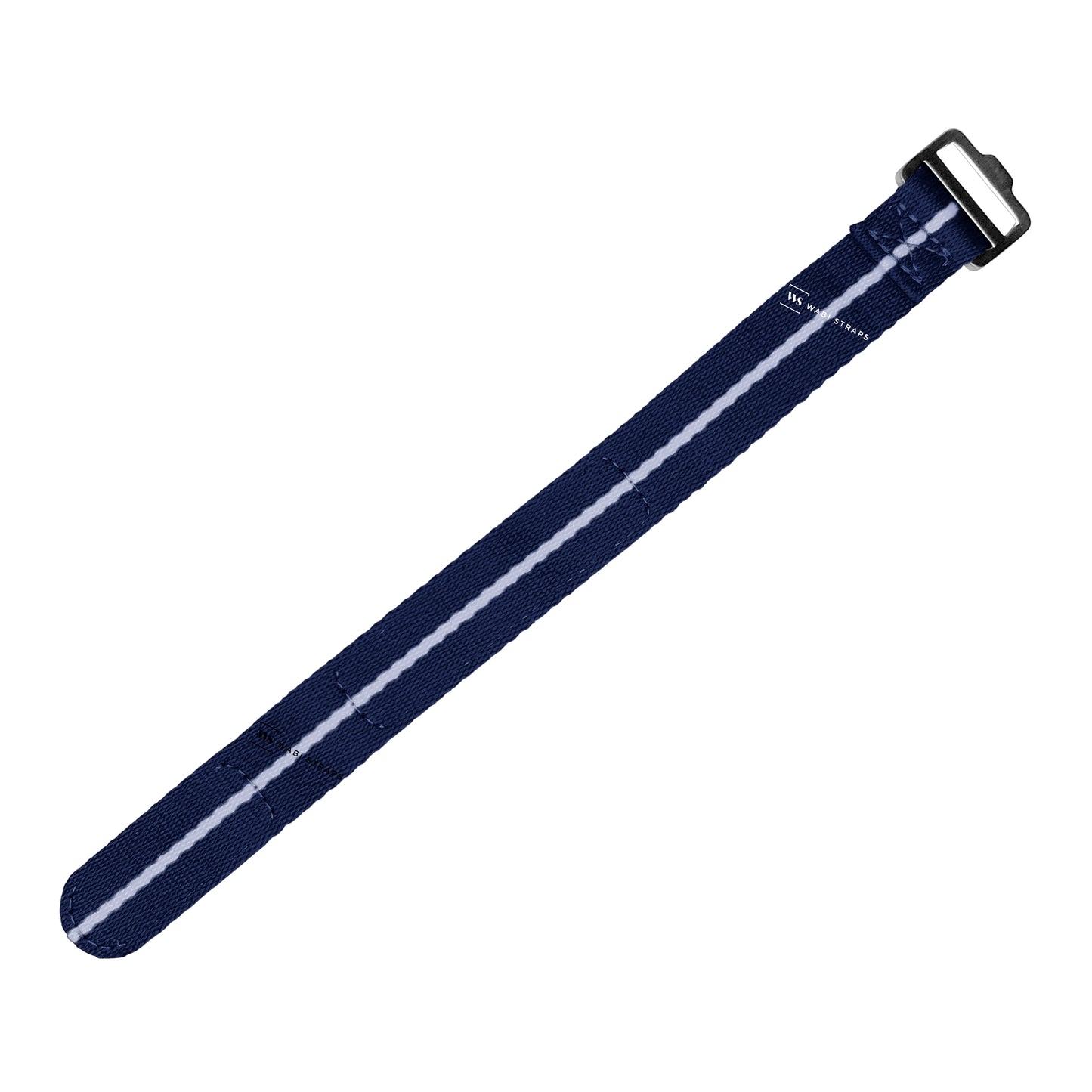 Blue & Grey Single Pass Velcro Strap