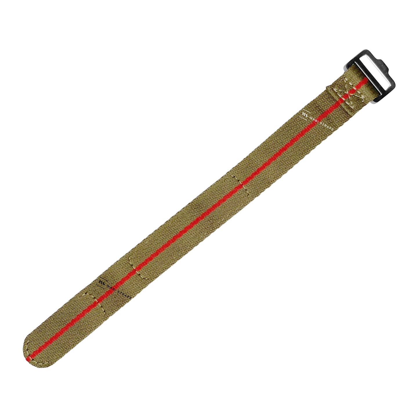 Green & Red Single Pass Velcro Strap