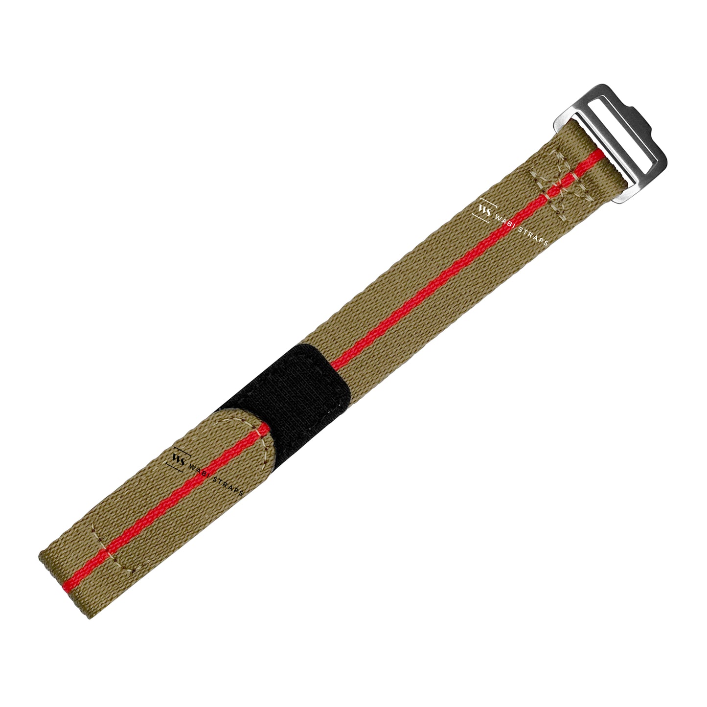 Green & Red Single Pass Velcro Strap