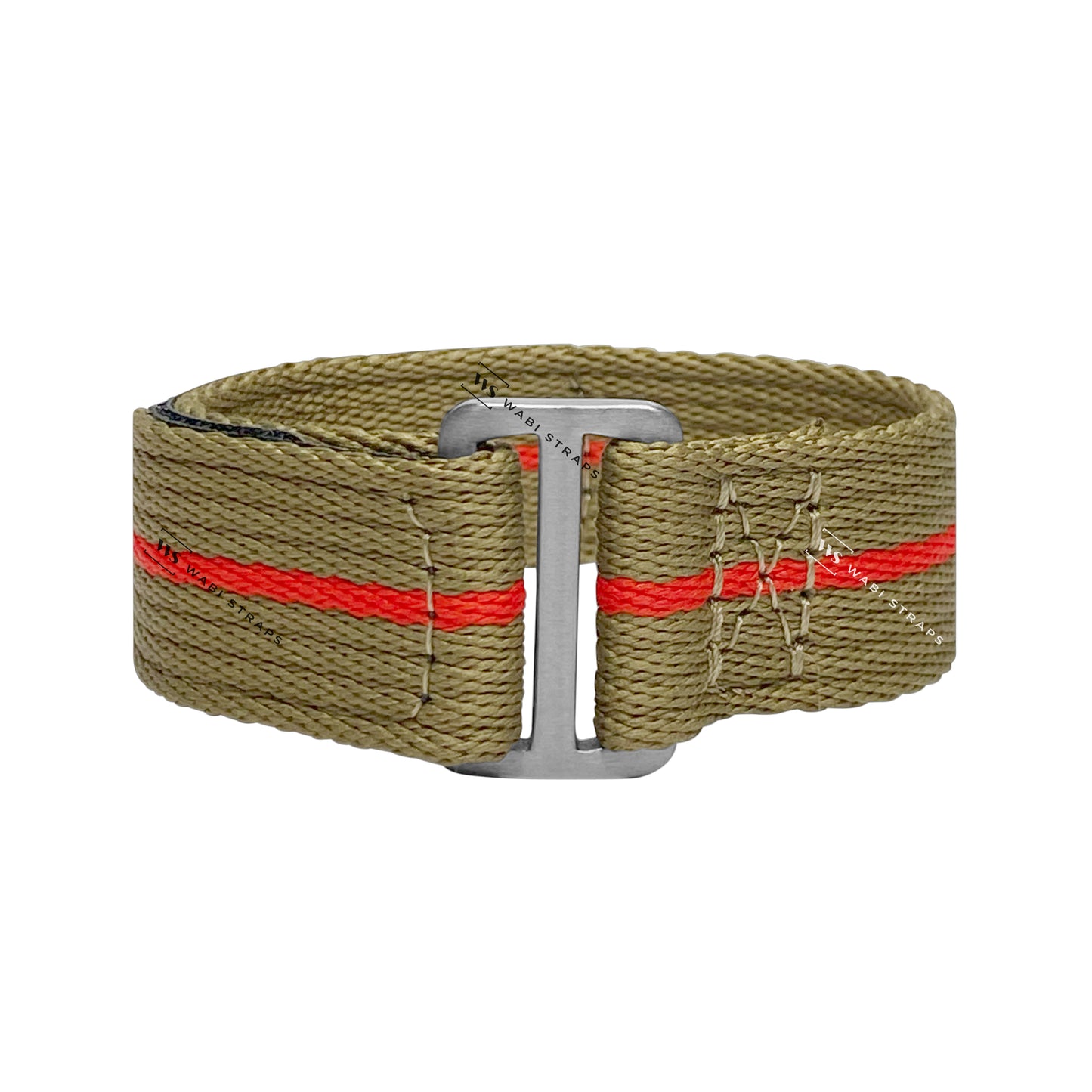 Green & Red Single Pass Velcro Strap