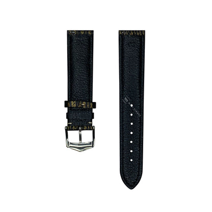 Gold Shark Skin Grain Leather Strap