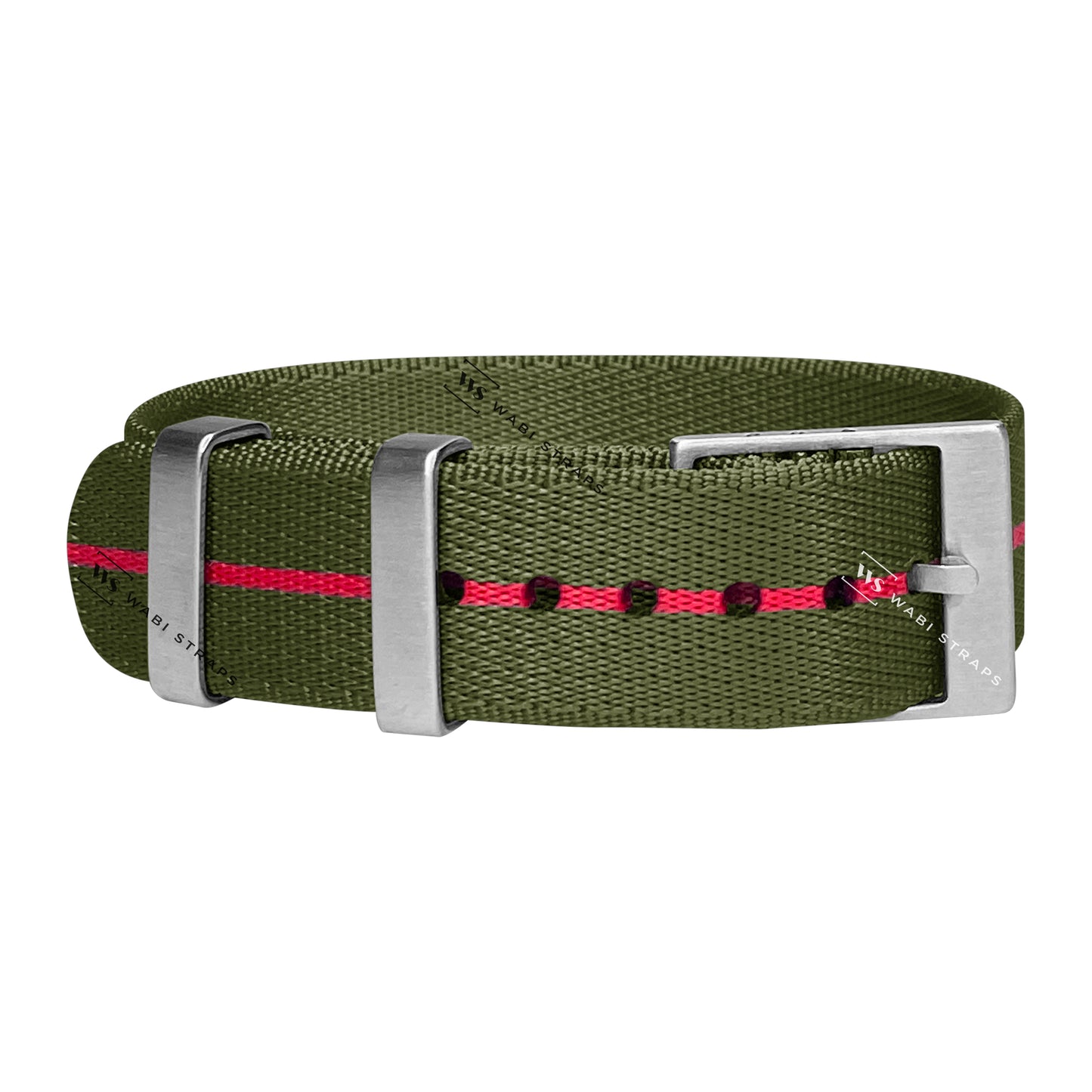 Green & Red Adjustable Seatbelt Strap