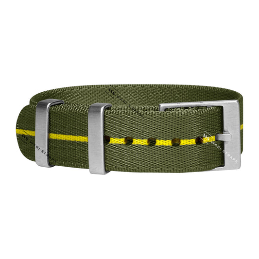 Green & Yellow Adjustable Seatbelt Strap