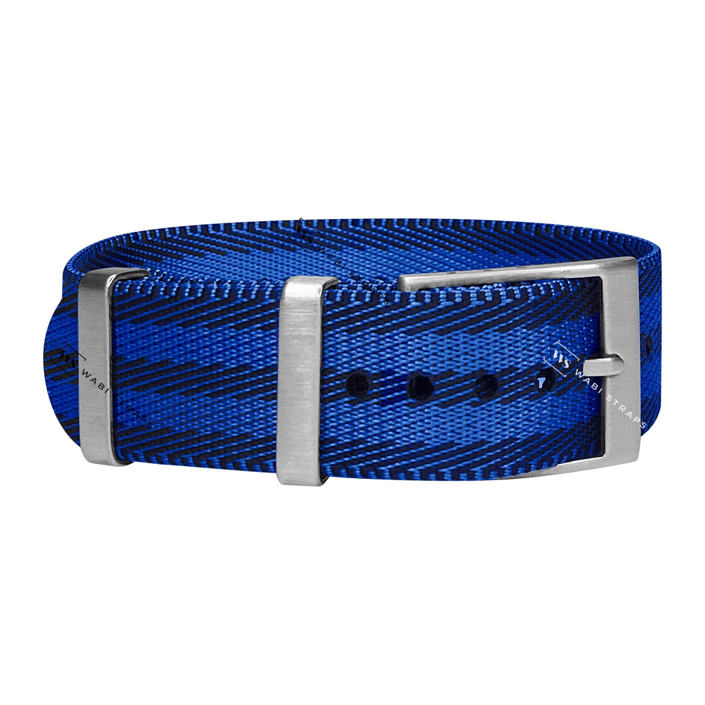 Black & Blue 5-Stripe Adjustable Seatbelt Strap