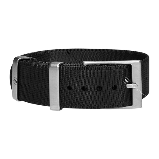 Black Basic Adjustable Seatbelt Strap