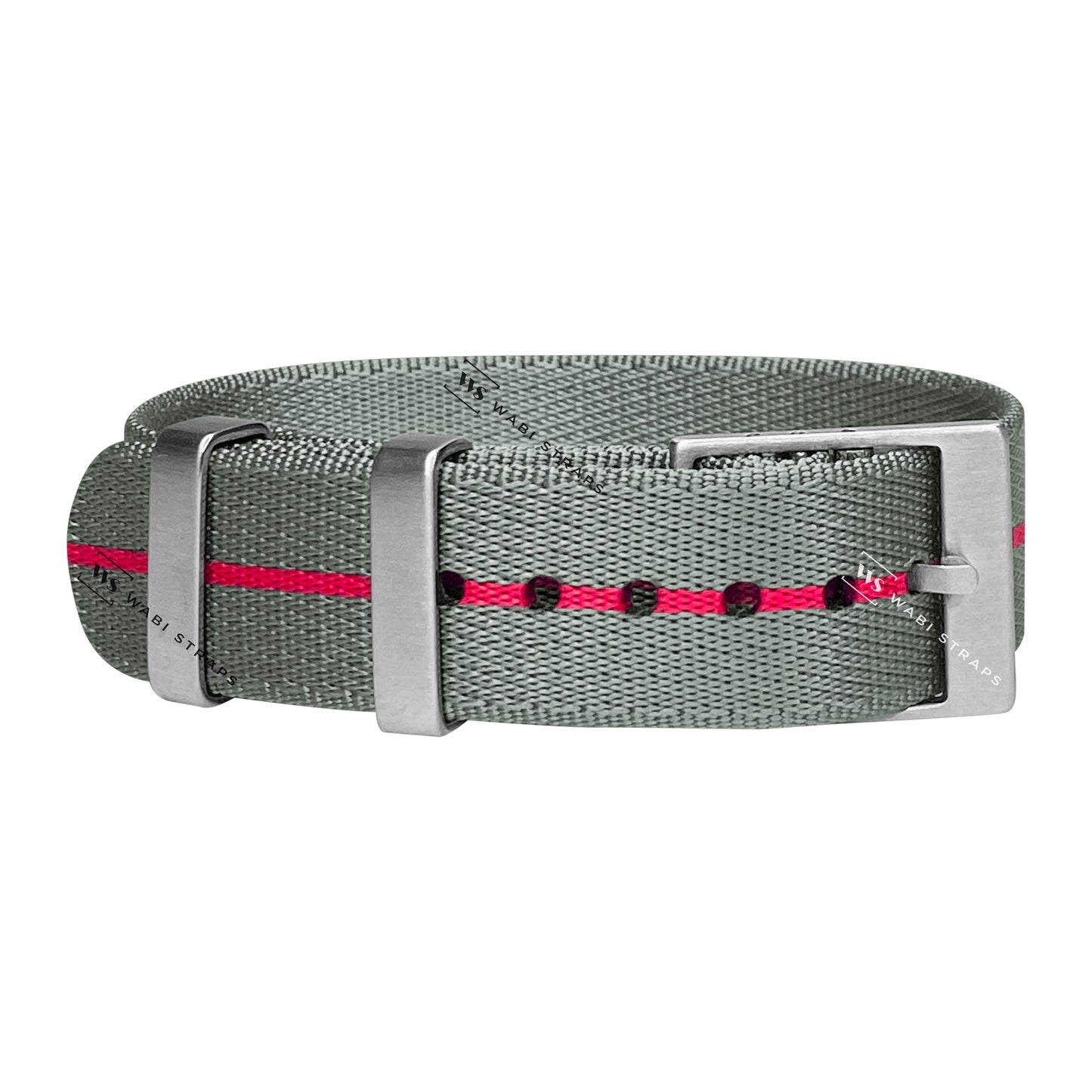 Grey & Red Adjustable Seatbelt Strap