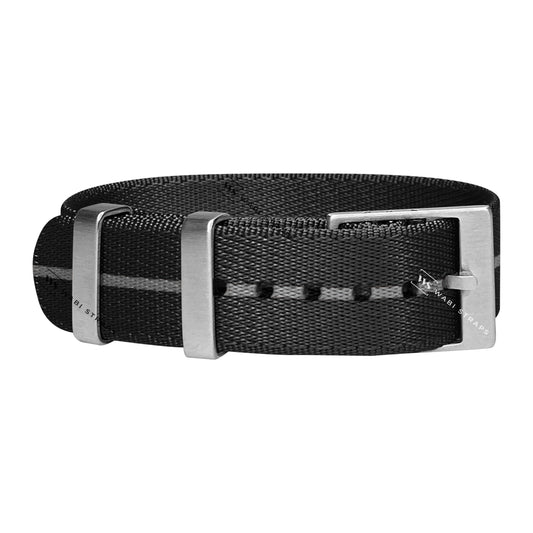 Black & Grey Adjustable Seatbelt Strap