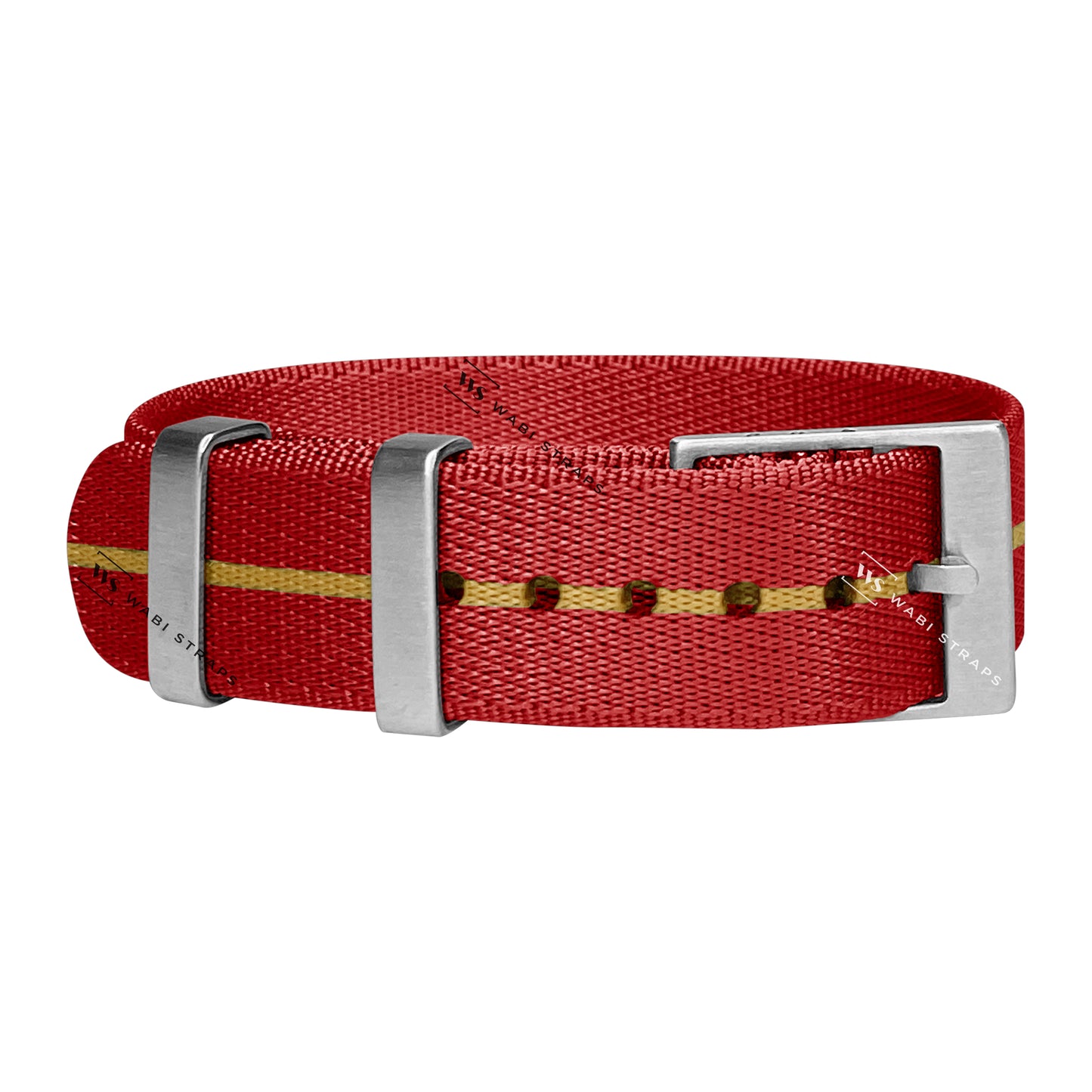 Red & Khaki Adjustable Seatbelt Strap