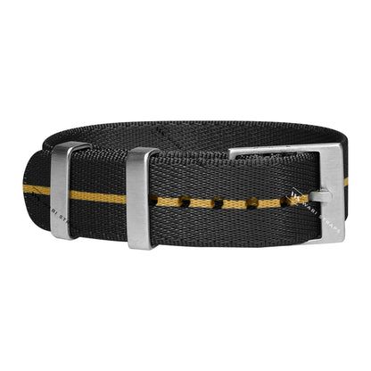 Black & Gold Adjustable Seatbelt Strap