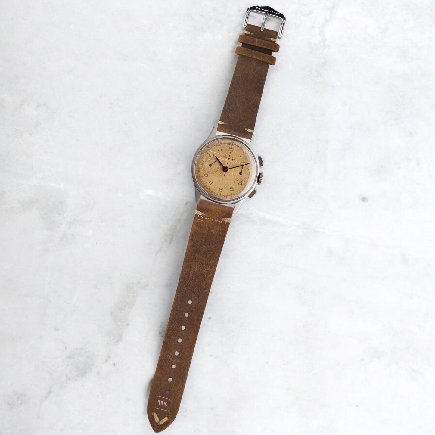 Brown Vintage Leather Watch Strap