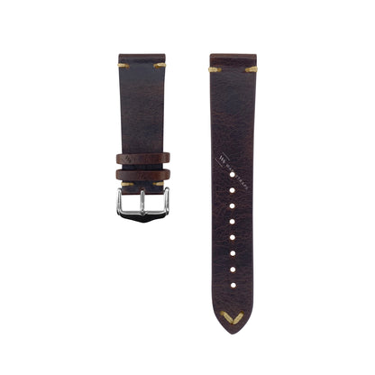 Brown Distressed Leather Watch Strap