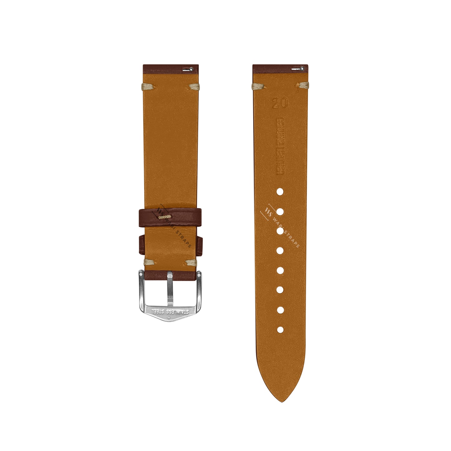 Brown Vintage Leather Watch Strap