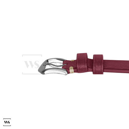 Maroon Vintage Leather Watch Strap