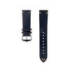 Black Vintage Leather Watch Strap