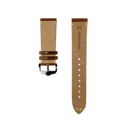 Tan Distressed Leather Watch Strap