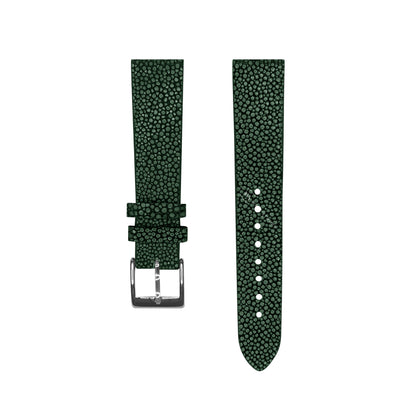 Green Polished Stingray Skin Strap