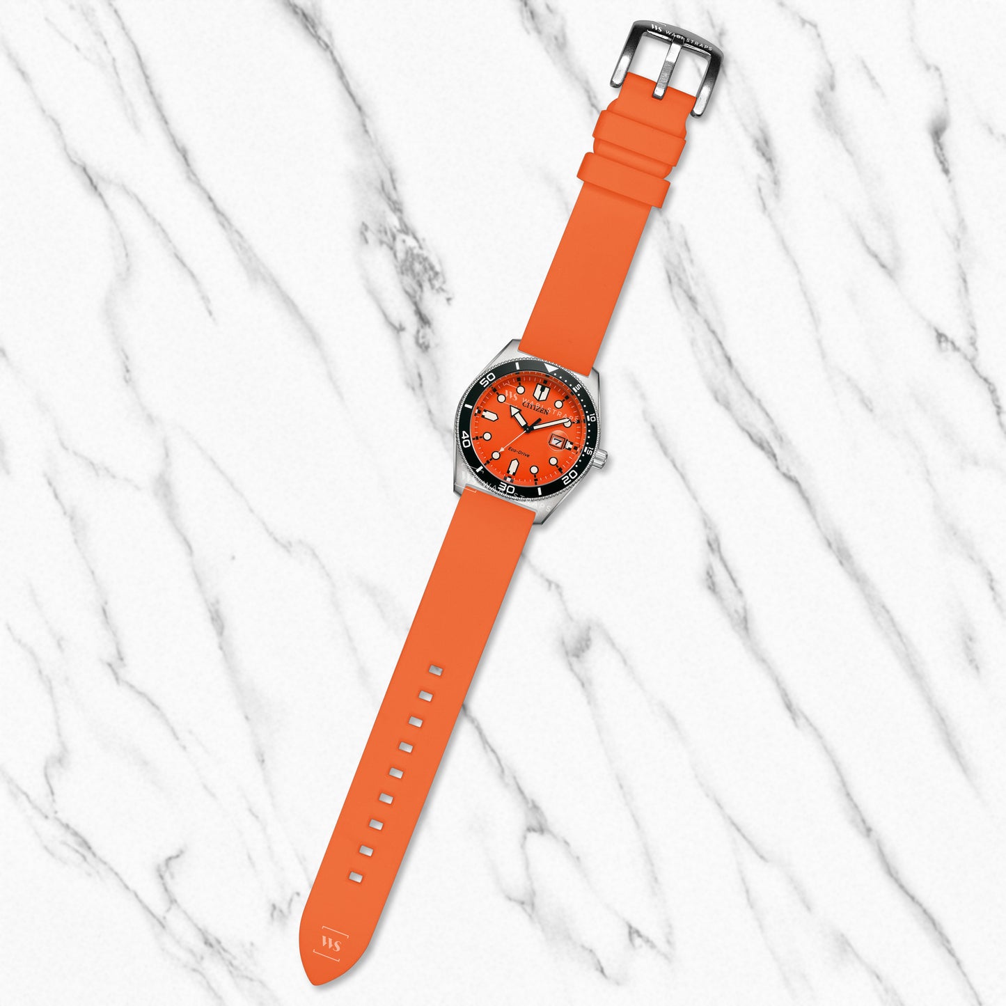 Orange Classic Smooth TPU Strap