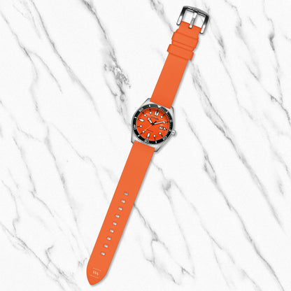 Orange Classic Smooth TPU Strap