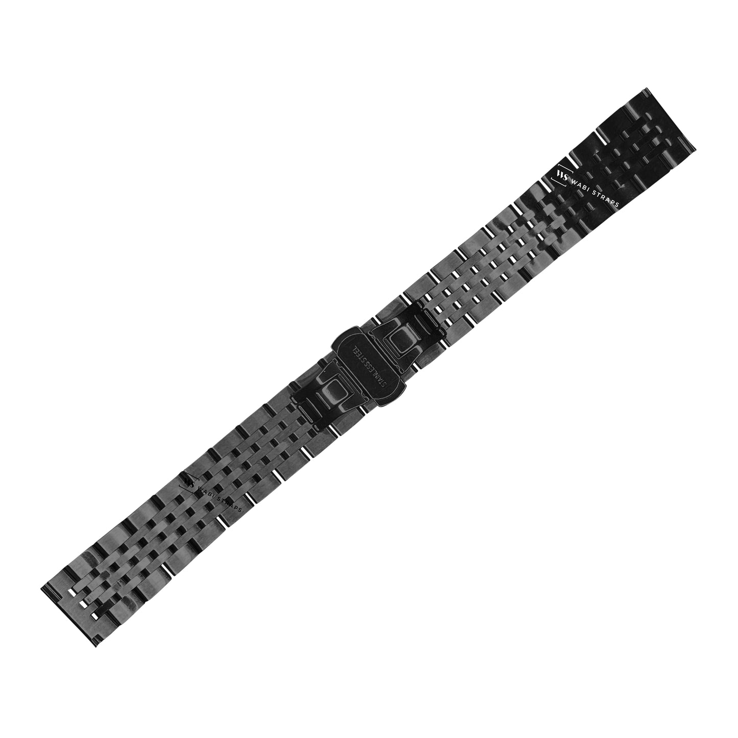 Black Super Jubilee 7-Link Metal Bracelet