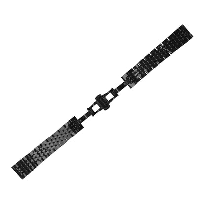 Black Super Jubilee 7-Link Metal Bracelet