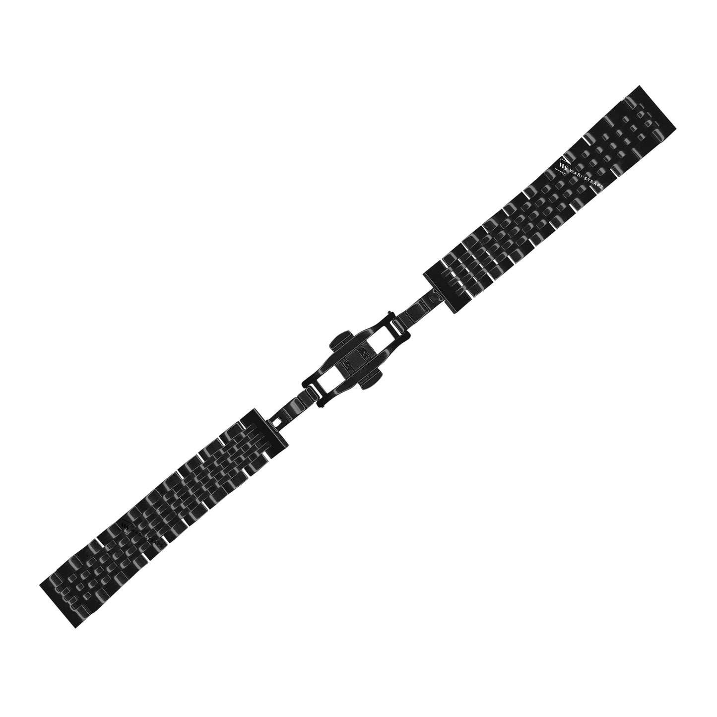 Black Super Jubilee 7-Link Metal Bracelet