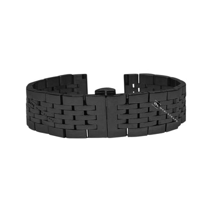 Black Super Jubilee 7-Link Metal Bracelet