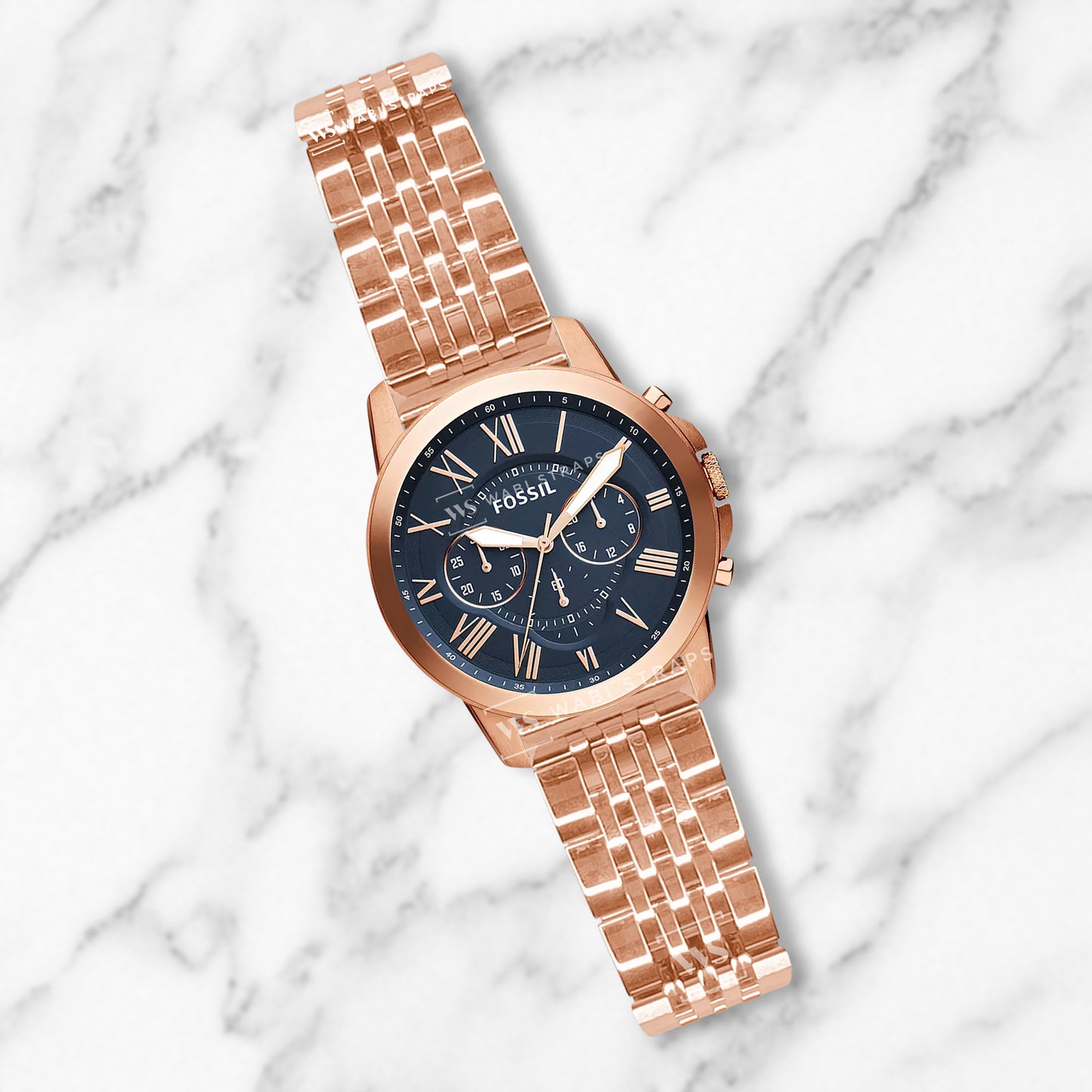 Rose Gold Super Jubilee 7-Link Metal Bracelet