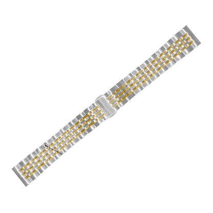 Gold & Silver Two Tone Super Jubilee 7-Link Metal Bracelet