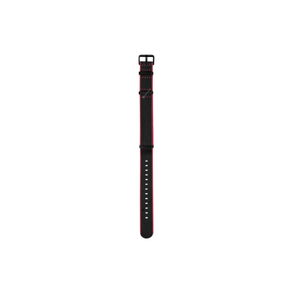 Black & Red Trim Edge Premium Strap