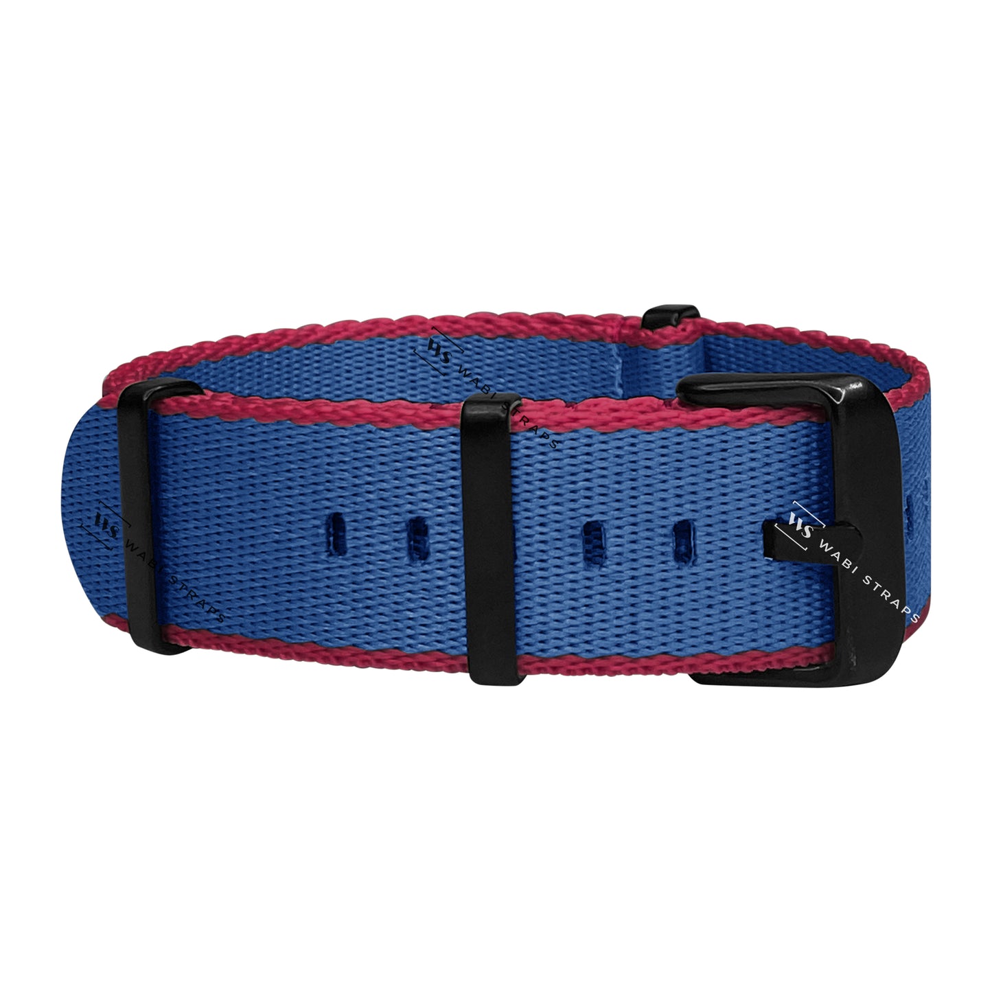 Blue & Red Trim Edge Premium Strap