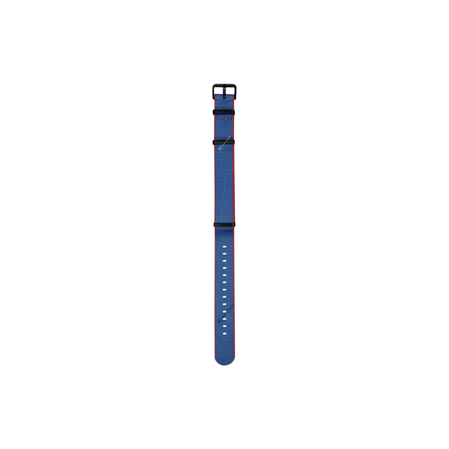 Blue & Red Trim Edge Premium Strap