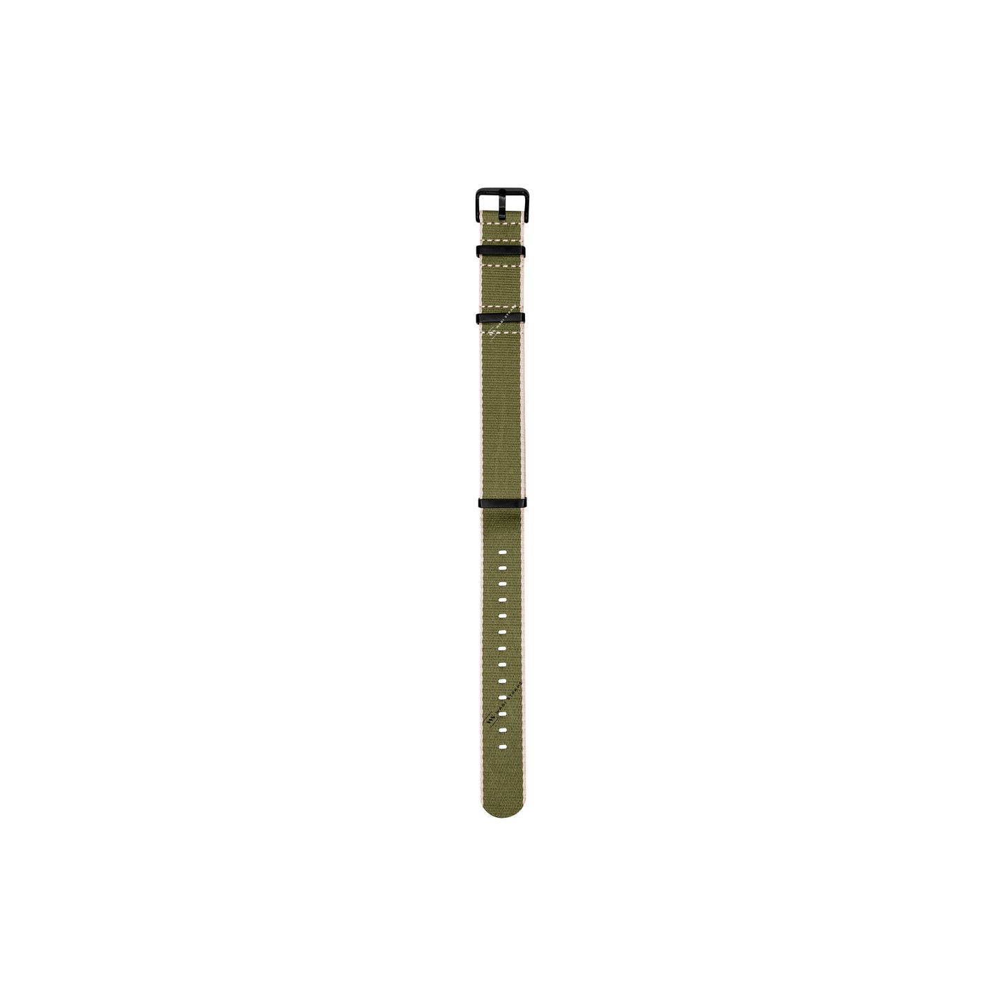 Green & Beige Trim Edge Premium Strap