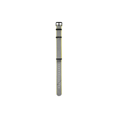 Grey & Yellow Trim Edge Premium Strap