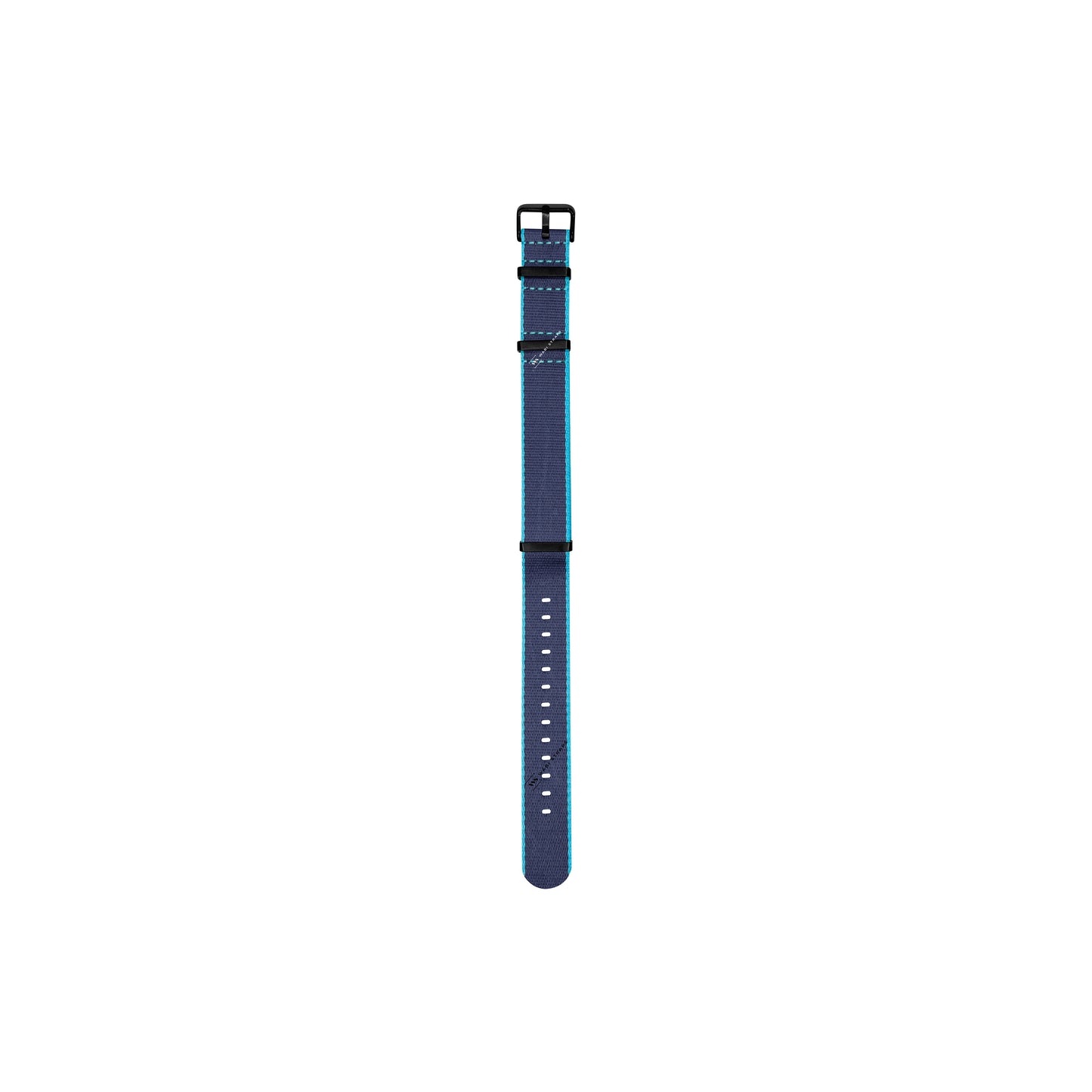 Navy & Sky Blue Trim Edge Premium Strap