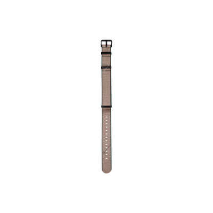 Beige & Green Trim Edge Premium Strap