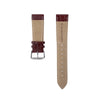 Maroon Tapered Dress Watch Strap