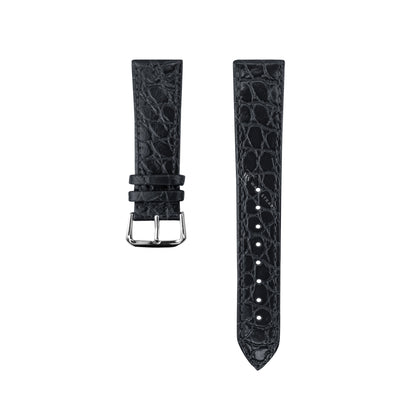 Black Tapered Dress Watch Strap