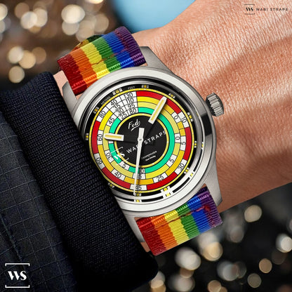 Rainbow Pride Two Piece MilSpec Strap