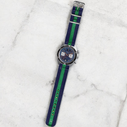 Blue & Green Two Piece MilSpec Strap