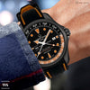 Orange Trim Silicone Waterproof Strap