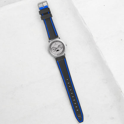 Blue Trim Silicone Waterproof Strap