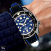 Blue Trim Silicone Waterproof Strap