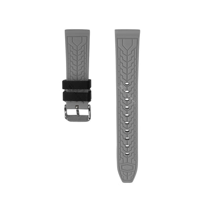 Grey Trim Silicone Waterproof Strap