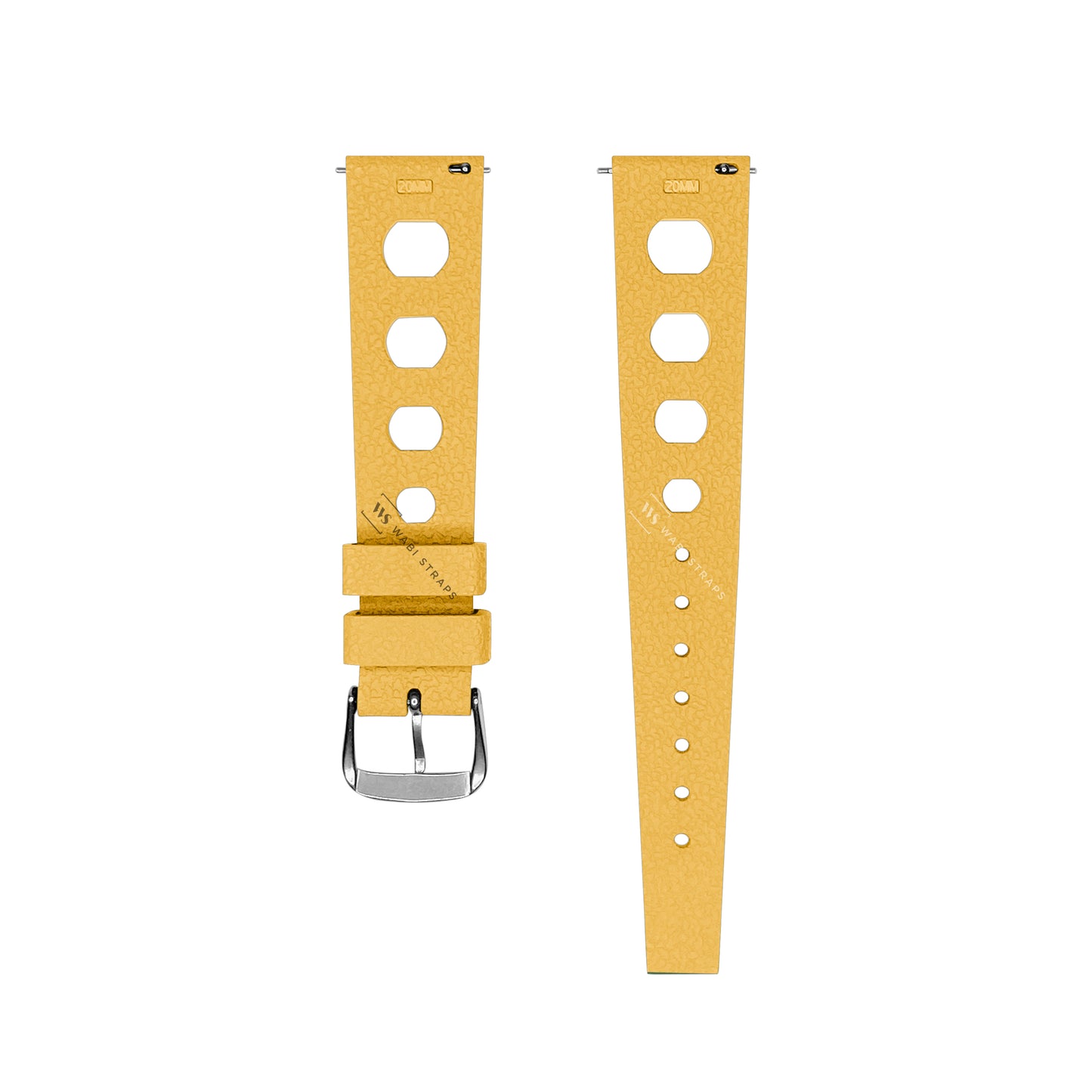 Yellow Large Hole Tropical Rally Strap