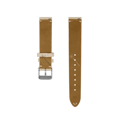 Off White Two Stitch Velvet Watch Strap