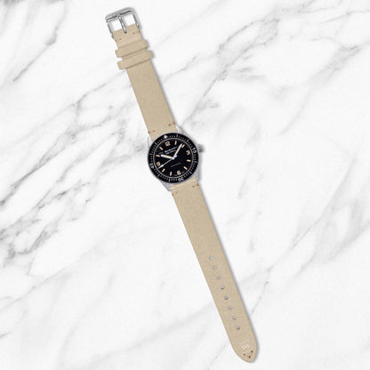 Off White Two Stitch Velvet Watch Strap